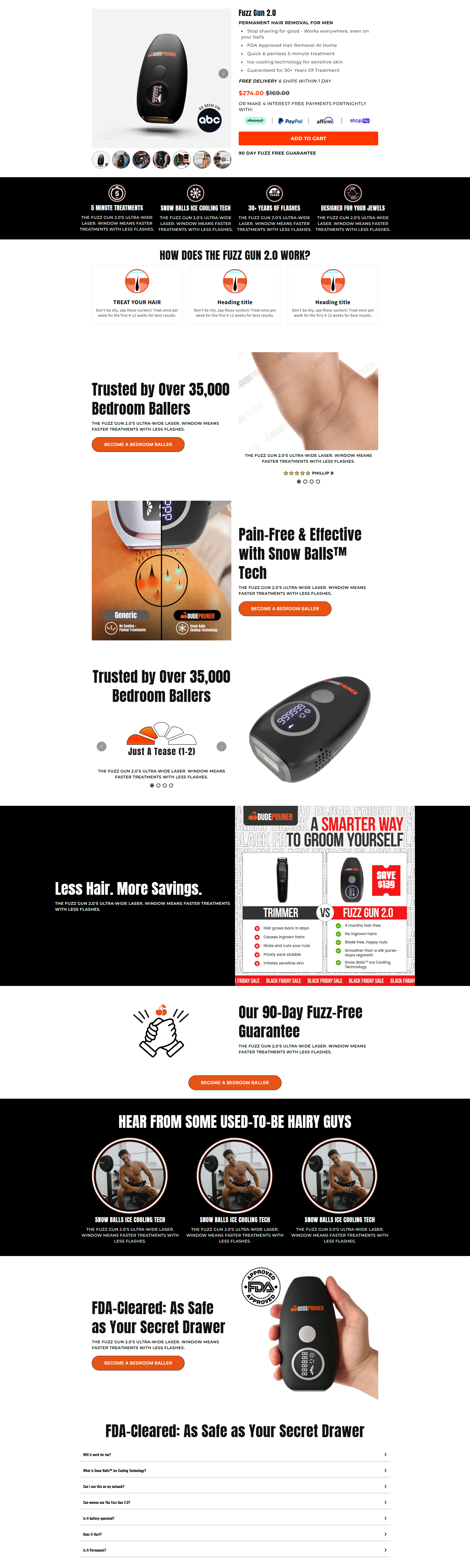 Shopify Hair Removal Landing Page Template - Pagefly Templates pagefly templates shopify hair removal template shopify landing page template