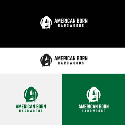 AB Letter Logo Hardwoods Company Logo branding graphicdesign logo logodesign modern logo wood