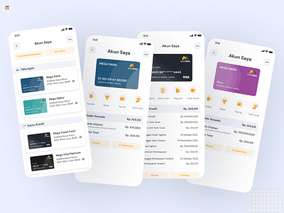 'Akun Saya' - Your Accounts at a Glance bank mega mobile banking msmile ui ux