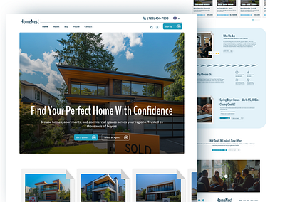Real estate website design figma home website house website landing page luxury web news style website real estate real estate web retail sell house simple website ui uiux unique web website