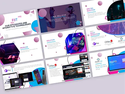FAiR iNTEGRATED AND iNTERACTiVE TECHNOLOGiES ai branding deck design graphic design photoshop pitch deck powerpoint presentation technology web3