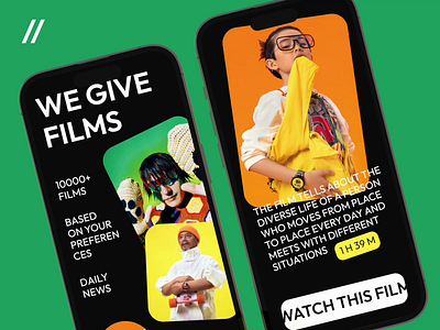 Online Cinema Mobile IOS App android app app design app interaction cinema dashboard design film interaction ios mobile mobile app mobile ui motion movie news online startup ui ux