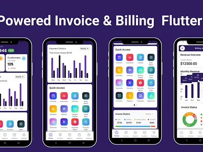 AI-Powered Invoice & Billing Management Flutter Template flutter template flutter ui kit responsive design ui ui kit