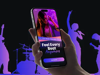 Modern Music Streaming App UI Design