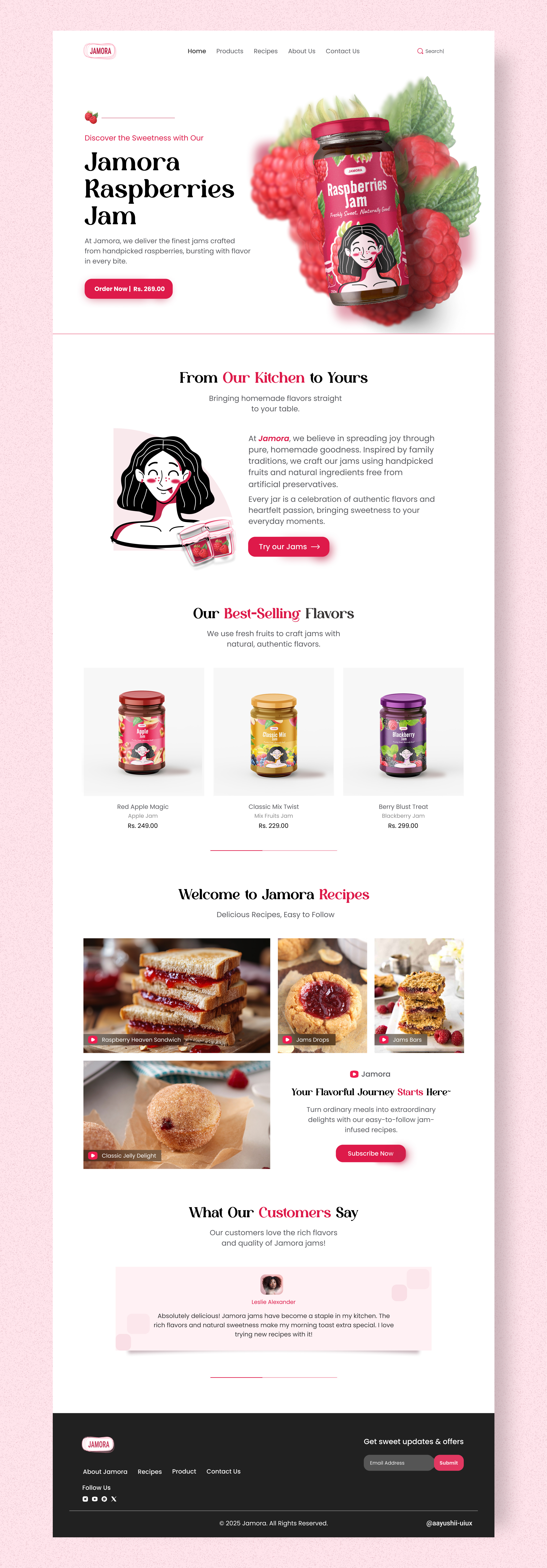 Landing Page for a Jamora Jam ~ app coding design designer developer dribbble dribble figma graphic design graphicdesign jam landingpage ui uiux uiuxdesign web website