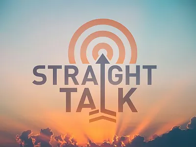 Straight Talk Logo arrow dawn dusk logo logotype straight sun sunrise sunset talk target vector
