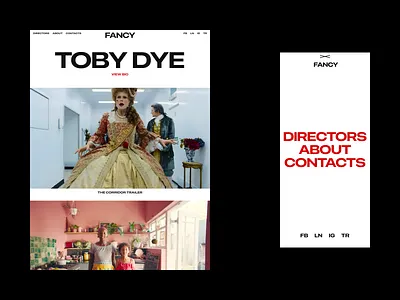 Video Production Agency Website – Mobile Version adoptive branding design grid layout logo minimal mobile version phone portfolio production responsive tablet ui ui design ux ux design web web design website