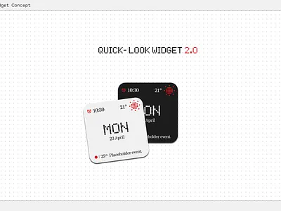 Nothing OS Quick-Look Widget Re-Design challenge design nothingos quicklook ui ux widget