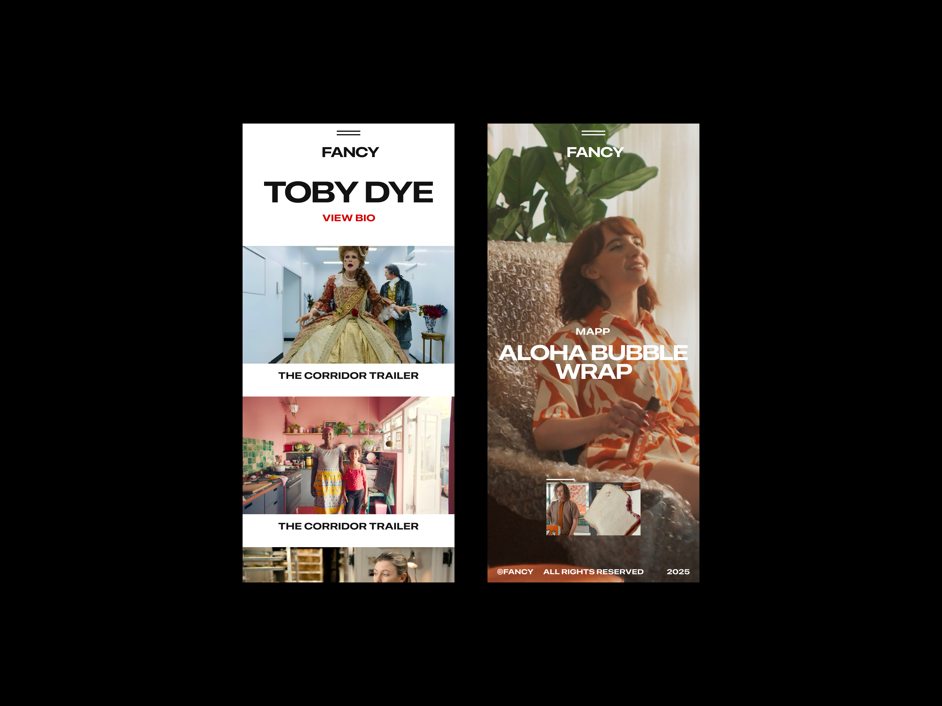 Video Production Agency Website – Mobile Version adoptive branding film homepage logo menu mobile mobile version portfolio responsive tablet ui ui design ux ux design video production web web design website website design