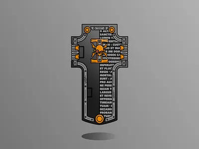 Suffer not the alien to live! 40k art colors deathwatch graphic design illustration shapes warhammer warhammer 40k