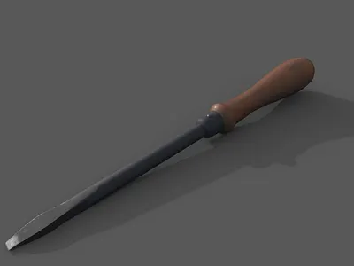 Flathead screwdriver hard surface modeling