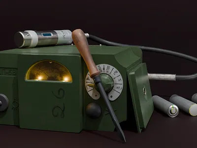 DP-5V radiation meter hard surface modeling