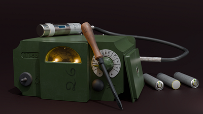 DP-5V radiation meter hard surface modeling