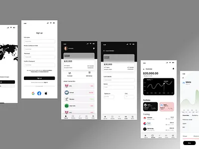 Exchange app art branding graphic design illustration typography ui ux