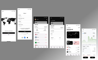 Exchange app art branding graphic design illustration typography ui ux