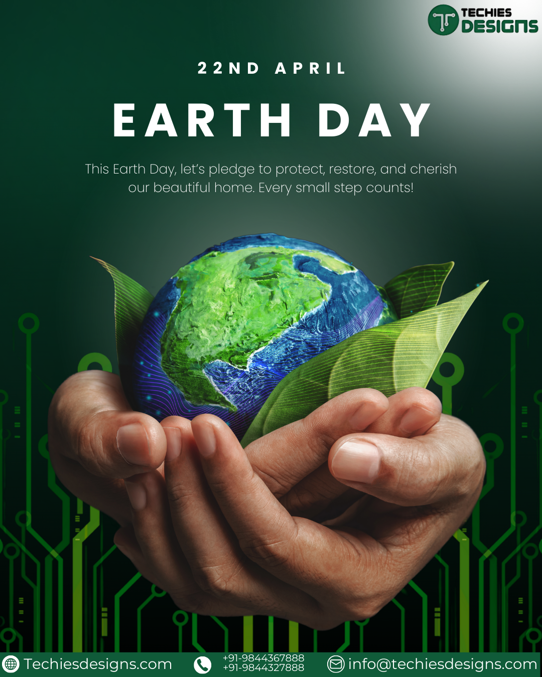 Earth Day Poster for a PCB Company