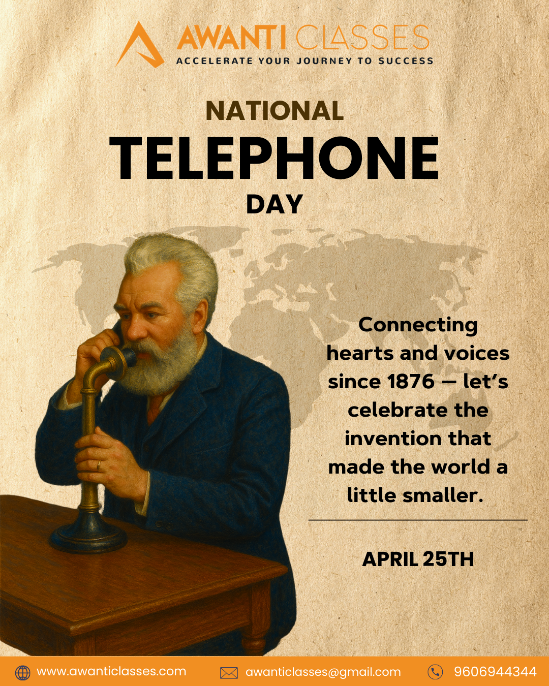 National Telephone Day Poster for an Educational Institute