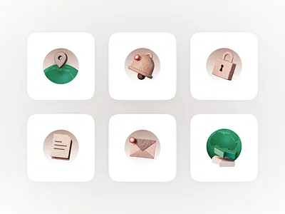 Moneco 3D Icons 3d 3d icons app branding c4d clay finance fintech icons icons illustration minimalist moneco