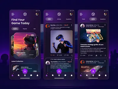 Gala Games Gaming Community Concept Design branding community game ui gamming app gamming community graphic design mobile app mobile ui ui design ux design