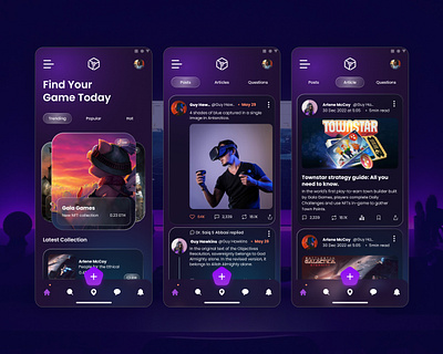 Gala Games Gaming Community Concept Design branding community game ui gamming app gamming community graphic design mobile app mobile ui ui design ux design