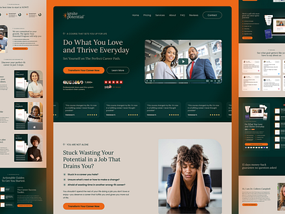 Career Coaching Landing Page elementor figma landing page uiux web design web development wordpress