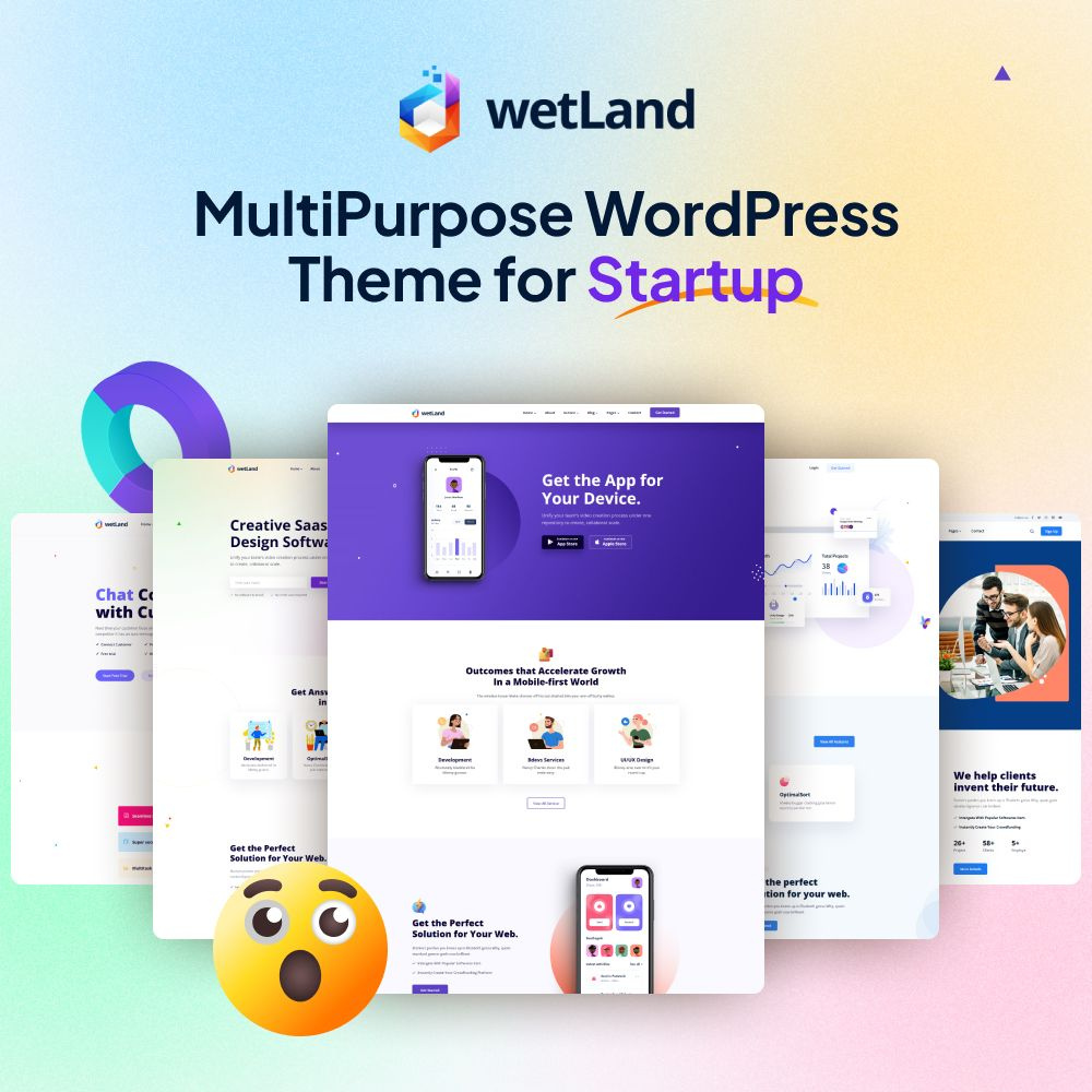 Wetland – MultiPurpose WordPress Theme agency app landing business corporate creative digital marketing marketing saas theme startup startup theme