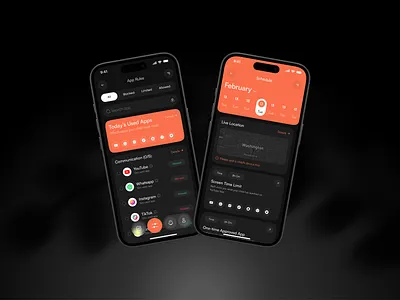 GPS Tracker App Design app app design app rules gps gps tracker gps tracker app gps tracker app design mobile app parental control parenting parenting app parenting app design parenting mobile app schedule screen time tracking ui