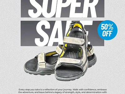 Shoe flyer graphic design