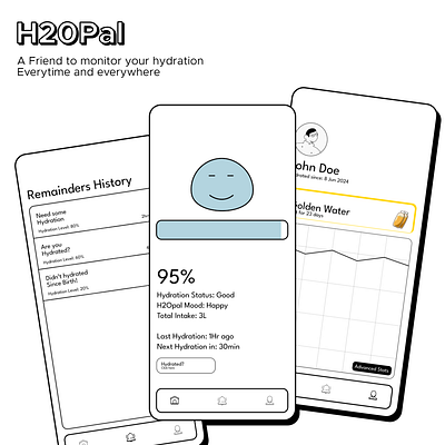 H2OPal - A personal assistant to monitor your hydration. ui