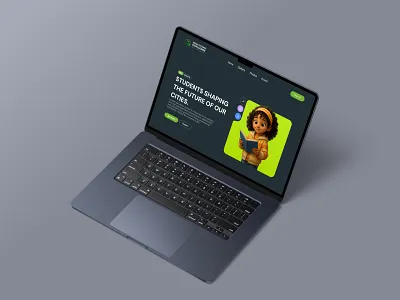 Green Future Educational Website Landing page design branding education graphic design green future landing page landing page design morhover ui design urvikdesign web design web landing page web ui website design