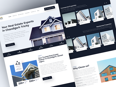 Real Estate Website Landing Page UI | Imperial Estates landing page ui ux web web design