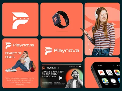 Playnova logo branding concept abstract logo beautiful logo brand identity branding branding logo company logo design graphic design icon logo logo design logo mark logo type minimalist logo modern logo p p letter logo p logo design play logo