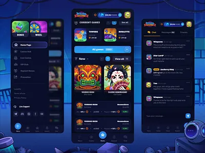 MooWin Casino: Mobile Online Casino android app app design betting casino casino app chat crypto gambling interface ios menu mobile mobile app design mobile game mobile menu navigation ui uiux ux