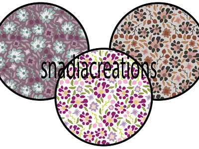 Ditsy floral botanical ditsy floral fabric designer flowers home decor modern nature seamless pattern spring summer textile pattern designer vector wallpaper design