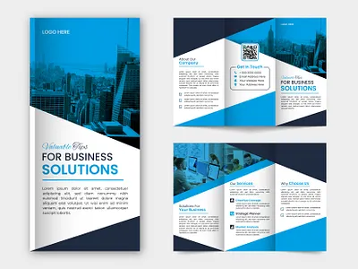 Business Advertisement Trifold Brochure Design advertising branding brochure design business advertisement graphic design illustrator print design trifold brochure vector