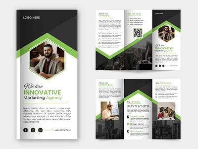 Corporate Trifold Brochure Design advertising branding brochure design corporate graphic design illustrator print design trifold brochure vector