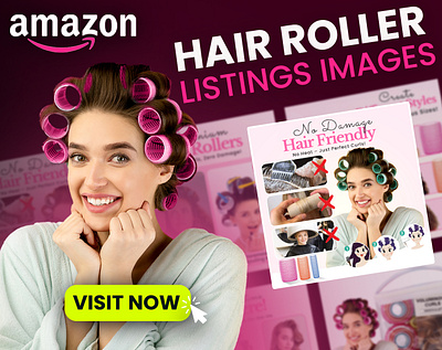 Just wrapped up a new Amazon listing design for a Hair Roller amazon amazon listings amazon listings images amazon product images beauty images beauty product images digital product designer graphic design hair images lisitngs image listings product product images roller