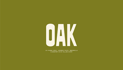 Oak Eatery Brand Identity 3d animation branding graphic design logo motion graphics ui