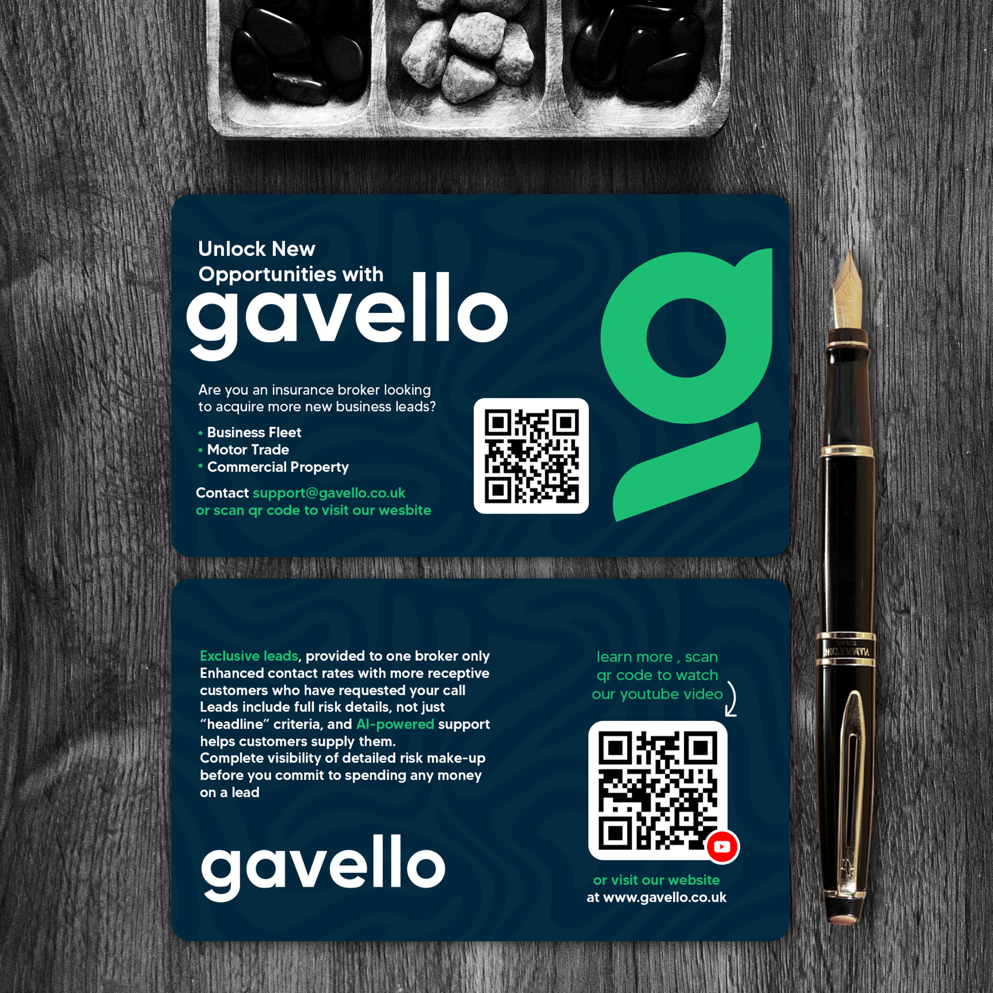 Gavello business card design businesscard