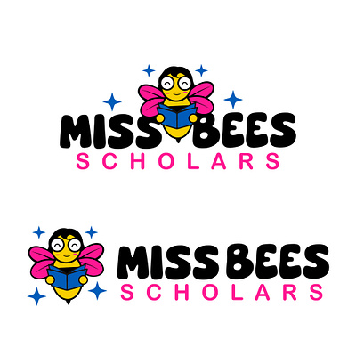 miss bees scholars logo design logo
