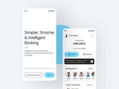 Finance Mobile app UI/UX app design budget app expense tracker finance ui financial dashboard fintech design light ui mobile app mobile banking money management online banking saas ux design