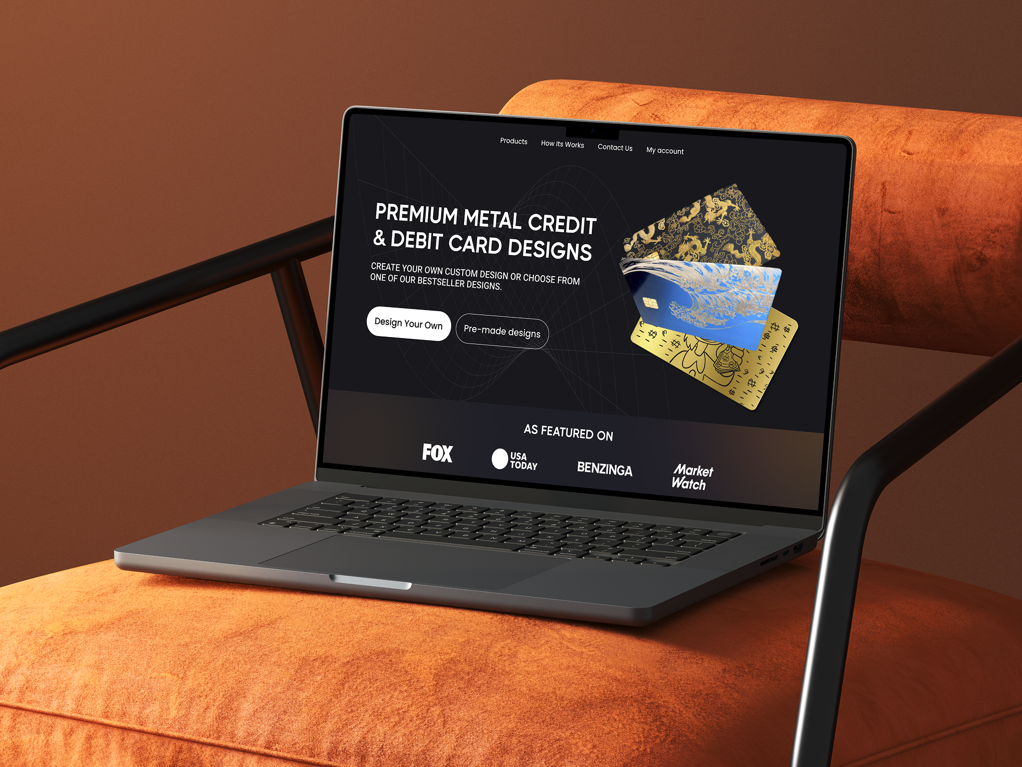 CARDFORGE – Premium Metal Card Design Website moderndesign