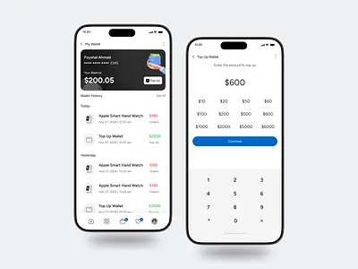 Wallet Screen Mobile UI mobile app mobile app design ui ui design uiux wallet