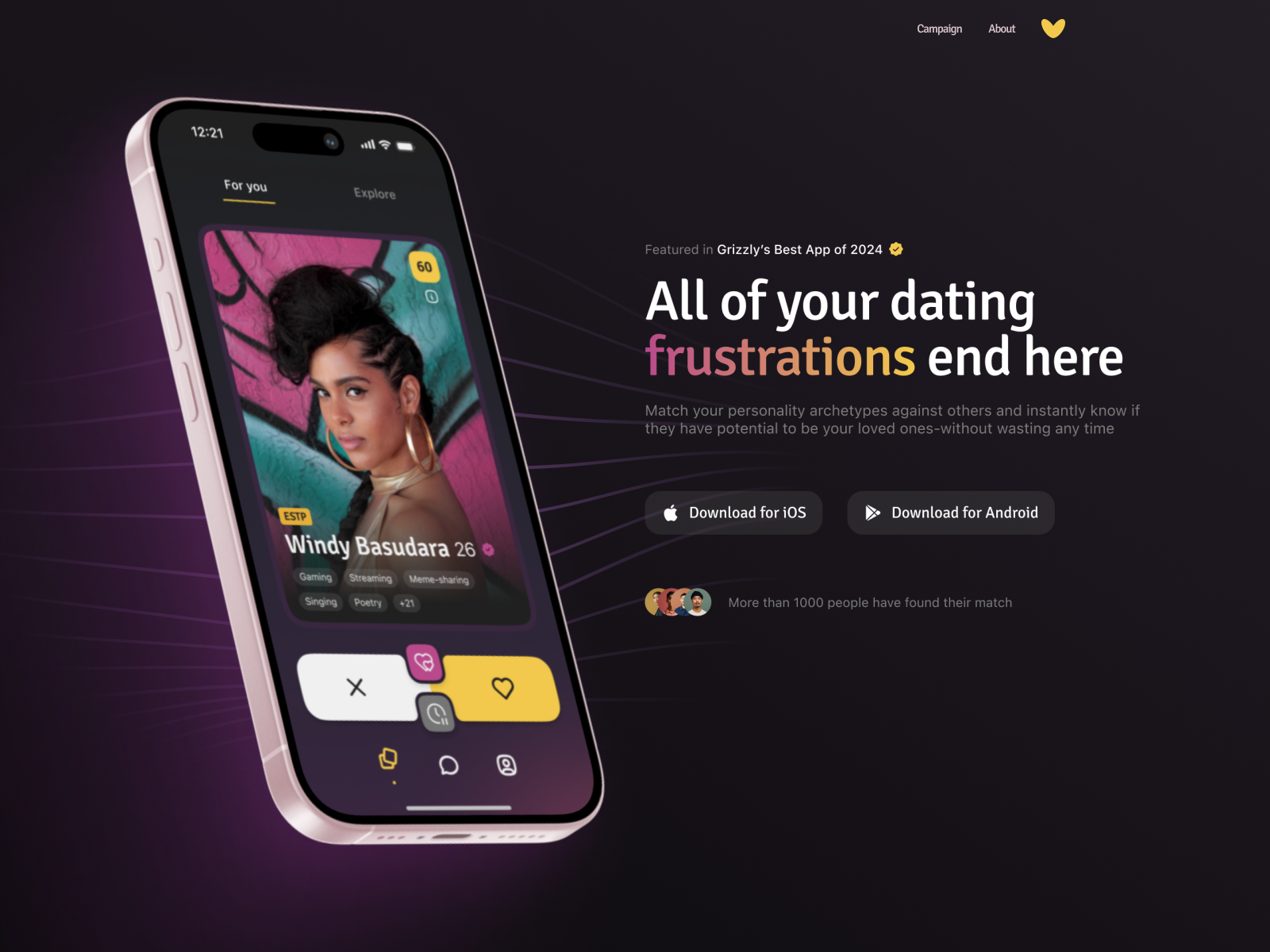 Example of Quick Landing Page Design