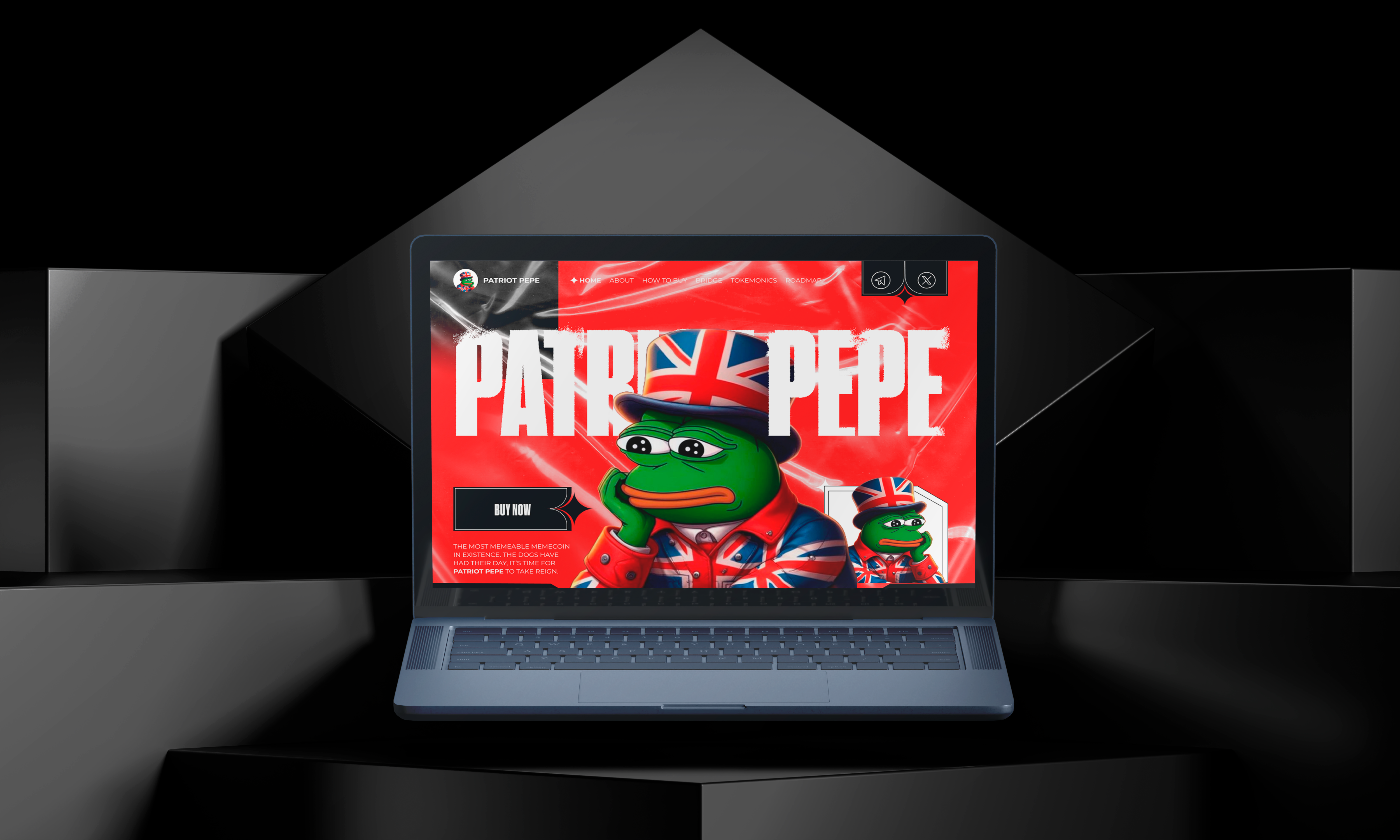Patriot pepe - crypto meme coin by Nina Marinenko on Dribbble