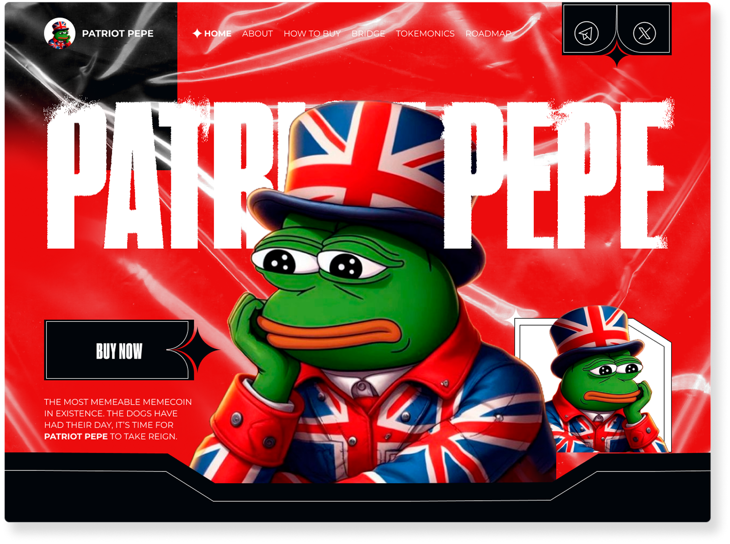 Patriot pepe - crypto meme coin by Nina Marinenko on Dribbble