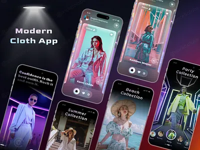Modern Clothing App app design clothes clothing app ecommerce ecommerce app modern app modern clothing app shopping shopping app