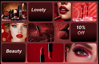 Bento Grid - Beauty Product Website responsivedesign uidesign webdesign