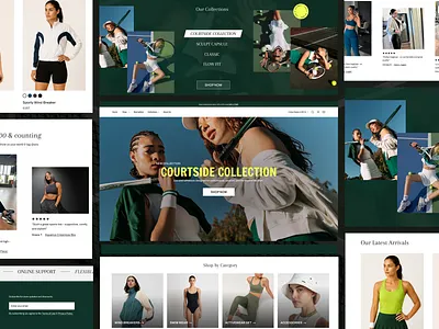Conversion-focused Design – Sports Wear and Clothing Homepage conversion focused design e commerce website homepage sports wear web design