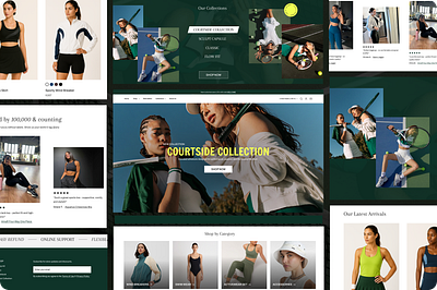 Conversion-focused Design – Sports Wear and Clothing Homepage conversion focused design e commerce website homepage sports wear web design